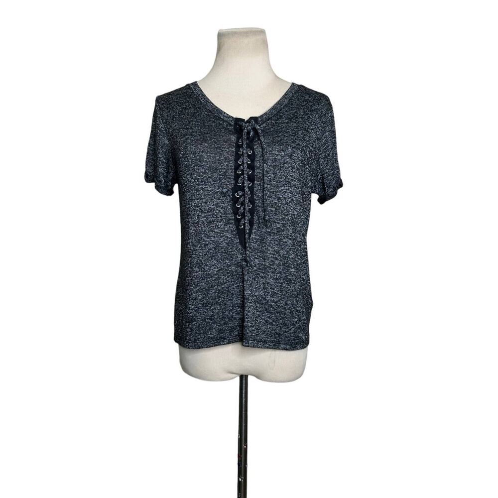 Occasion marbled black short sleeves tee size medium